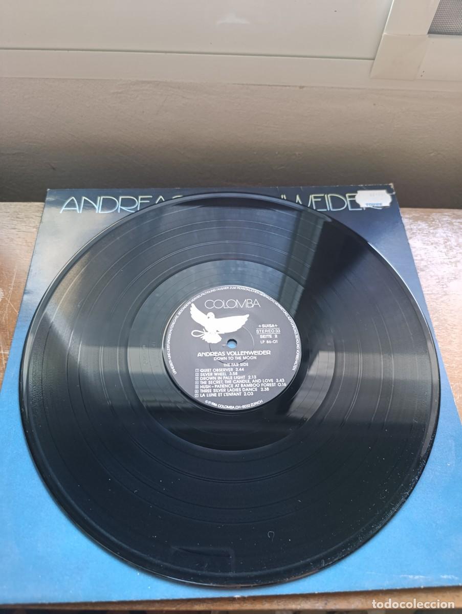 Discos de vinilo: Disco de vinilo LP Andreas Vollenweider &ndash; Down To The Moon - Foto 5