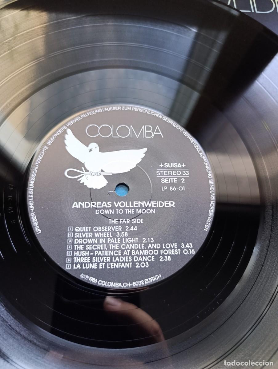 Discos de vinilo: Disco de vinilo LP Andreas Vollenweider &ndash; Down To The Moon - Foto 6