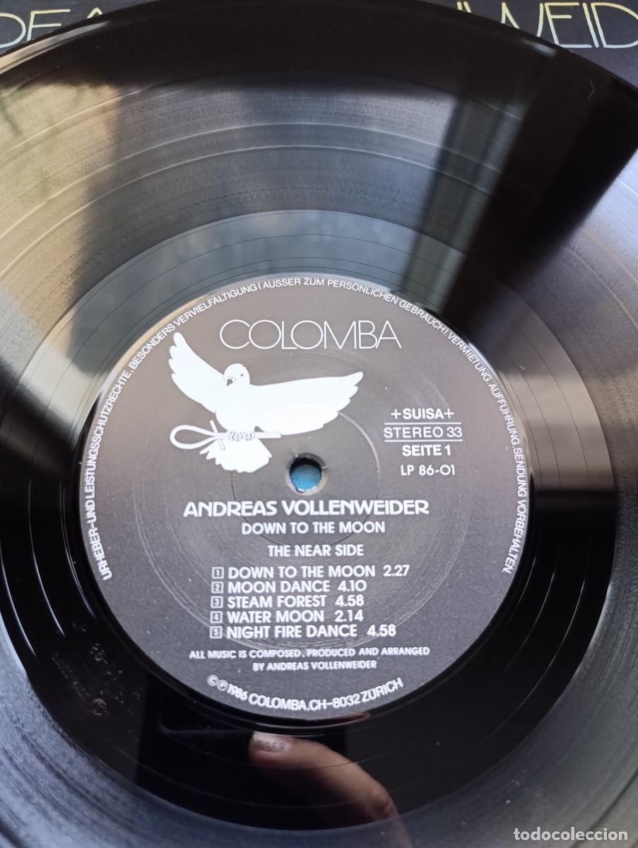 Discos de vinilo: Disco de vinilo LP Andreas Vollenweider &ndash; Down To The Moon - Foto 8