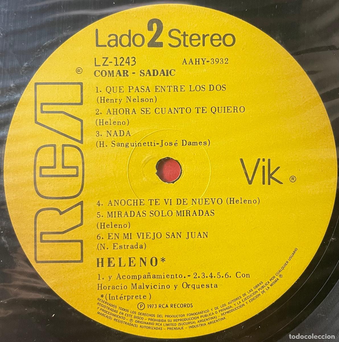 Discos de vinilo: HELENO / HELENO (LP RCA 1973) ARGENTINA - Foto 4