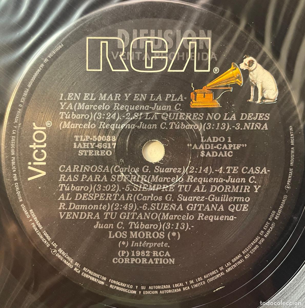 Discos de vinilo: LOS MOROS / LOS MOROS (LP RCA 1982) ARGENTINA - Foto 3