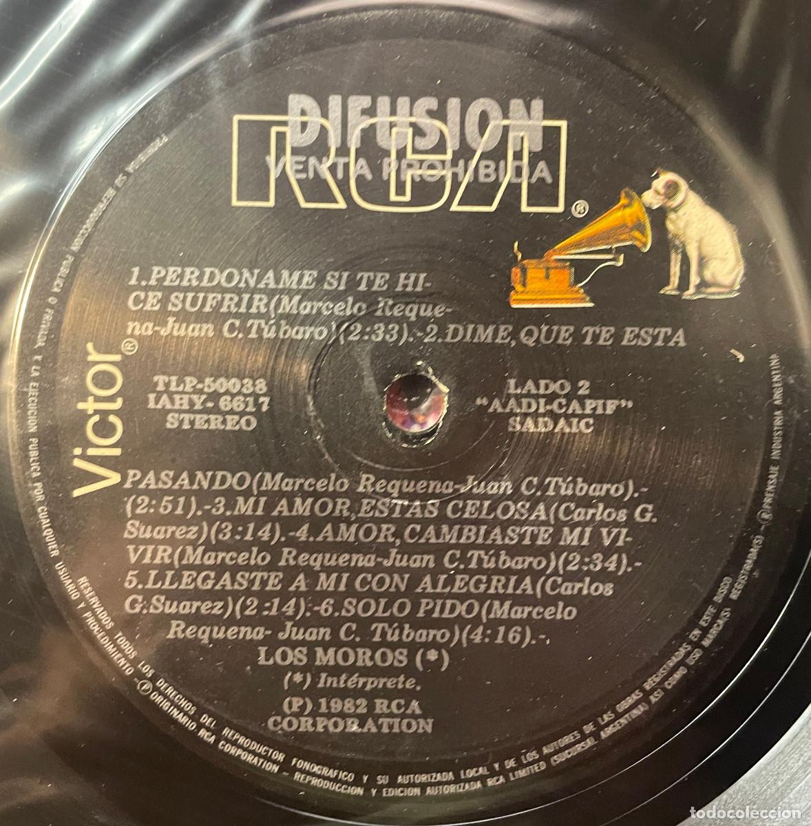 Discos de vinilo: LOS MOROS / LOS MOROS (LP RCA 1982) ARGENTINA - Foto 4