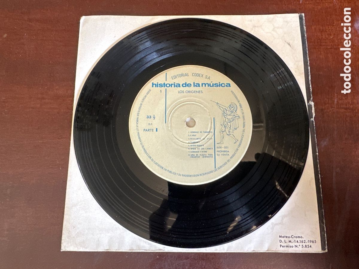 Discos de vinilo: HISTORIA DE LA M&Uacute;SICA C&Oacute;DEX I. LOS ORIGENES - Foto 5