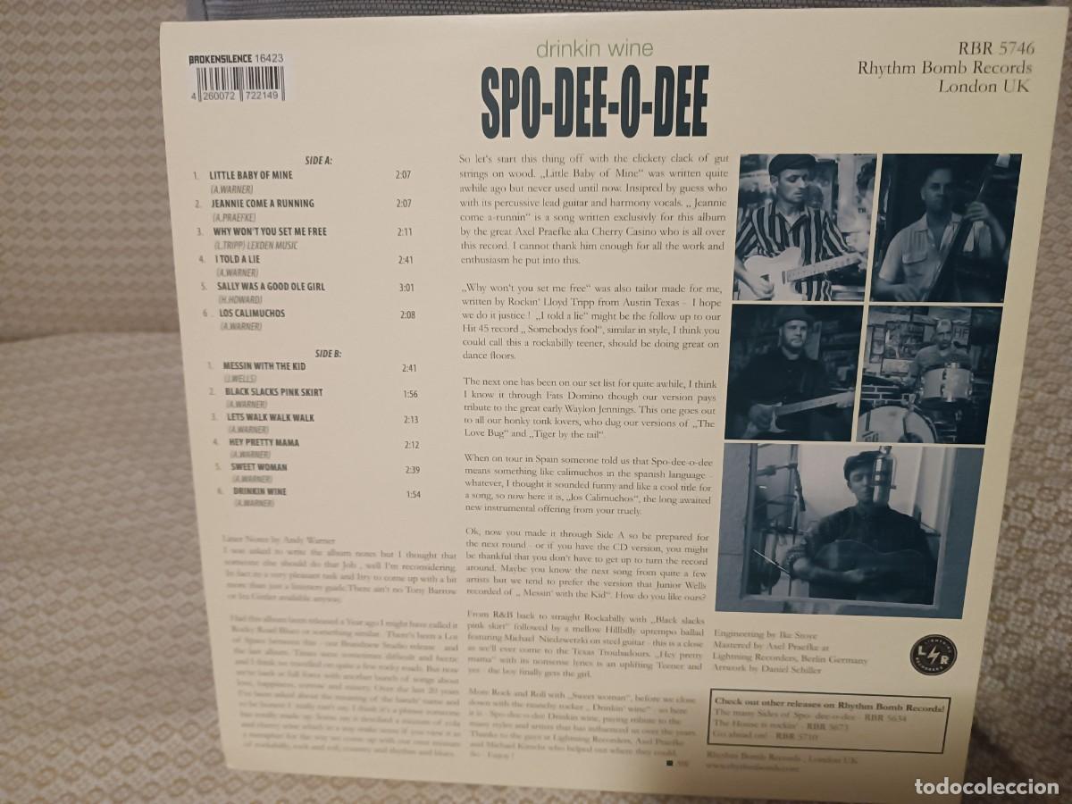Discos de vinilo: Spo Dee o dee Drinkin Wine - Foto 2
