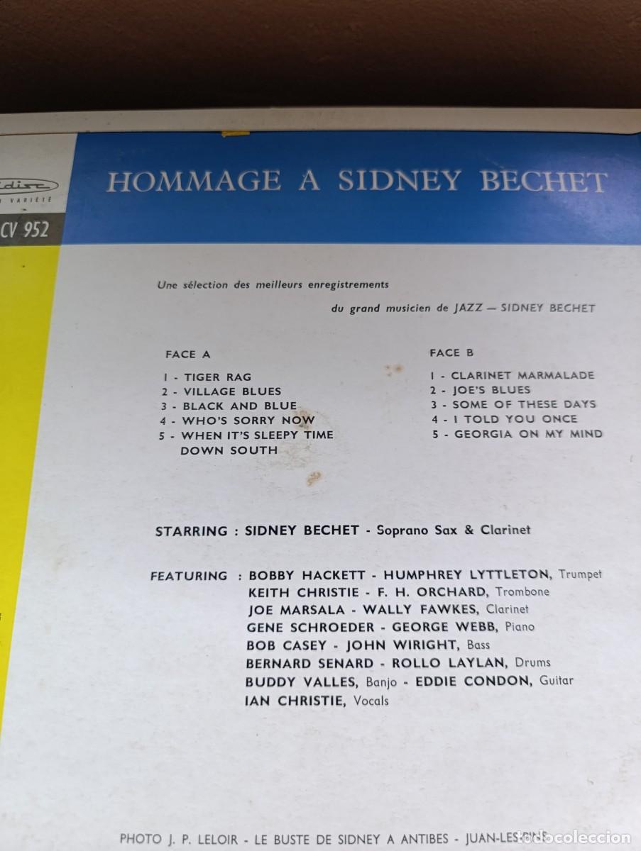 Discos de vinilo: Disco de vinilo LP Sidney Bechet &ndash; Hommage A Sidney Bechet - Foto 3