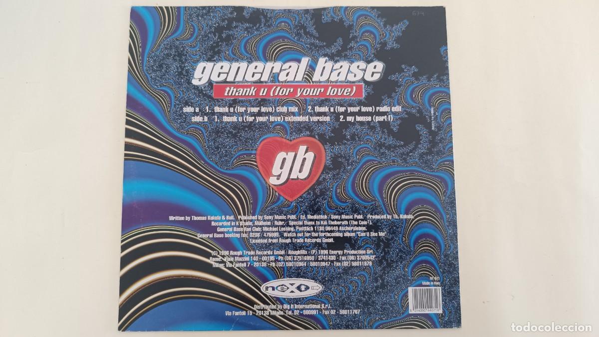 Discos de vinilo: General Base &ndash; Thank U (For Your Love) - Foto 2