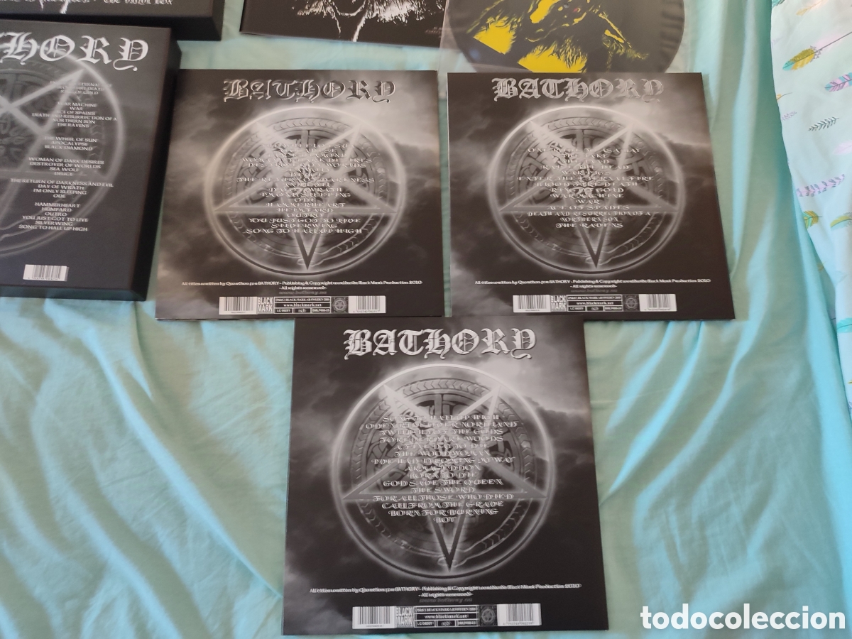 Discos de vinilo: Bathory lp box black metal - Foto 9