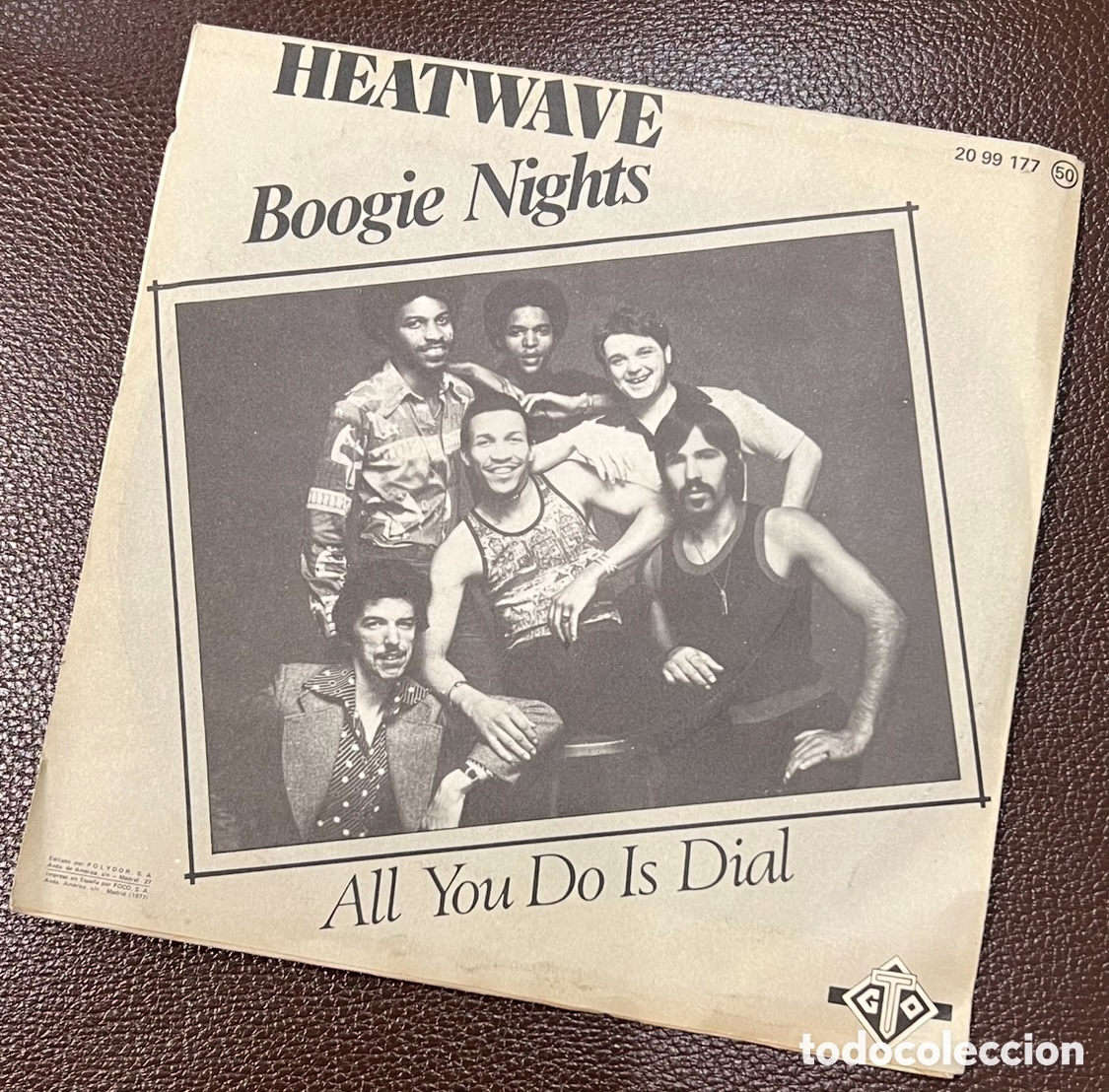 Discos de vinilo: Disco Vinilo Single. Heatwave. &ldquo;Boogie Nights&rdquo;. 1976. - Foto 2