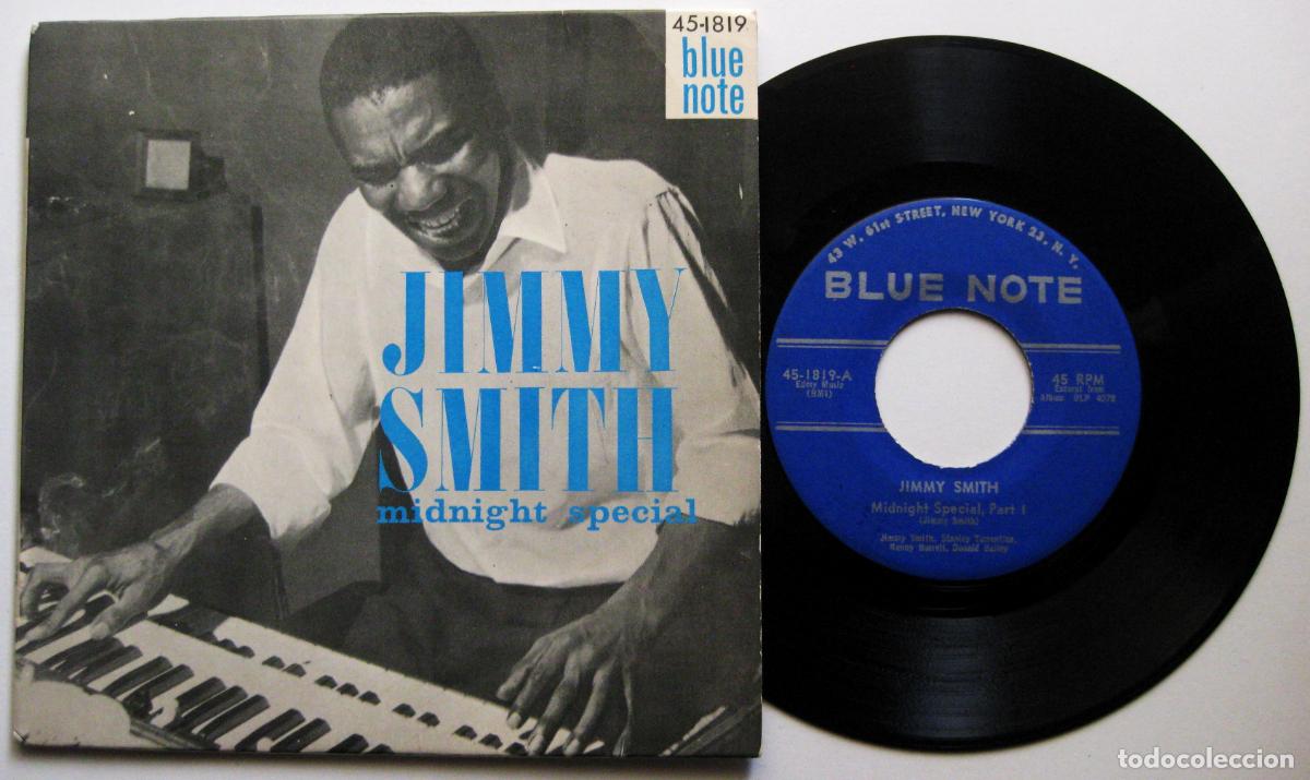 Discos de vinilo: Jimmy Smith - Midnight Special - Single Blue Note &lrm;1961 Francia BPY - Foto 1