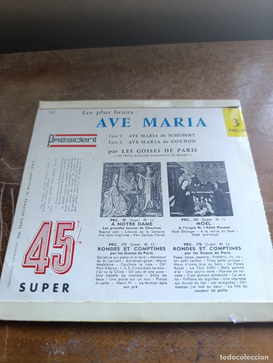 Discos de vinilo: Disco de vinilo EP Les Gosses de Paris &ndash; Ave Maria - Foto 2