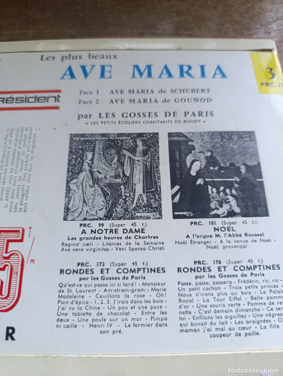Discos de vinilo: Disco de vinilo EP Les Gosses de Paris &ndash; Ave Maria - Foto 3