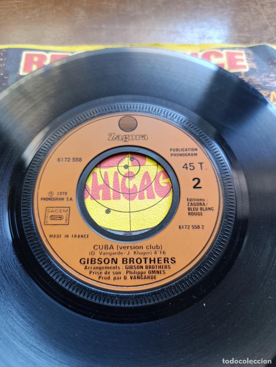 Discos de vinilo: Disco de vinilo single Gibson Brothers &ndash; Cuba - Foto 6