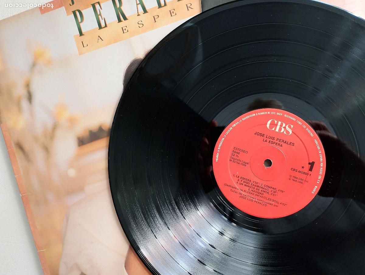 Discos de vinilo: Jose Luis Perales &ndash; La Espera 1988 - Foto 3