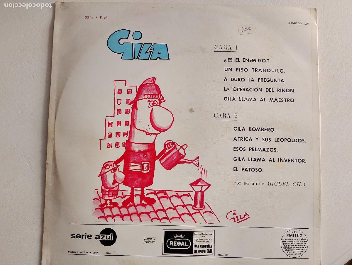 Discos de vinilo: Gila &lrm;&ndash; Gila Gila Gila - Foto 3