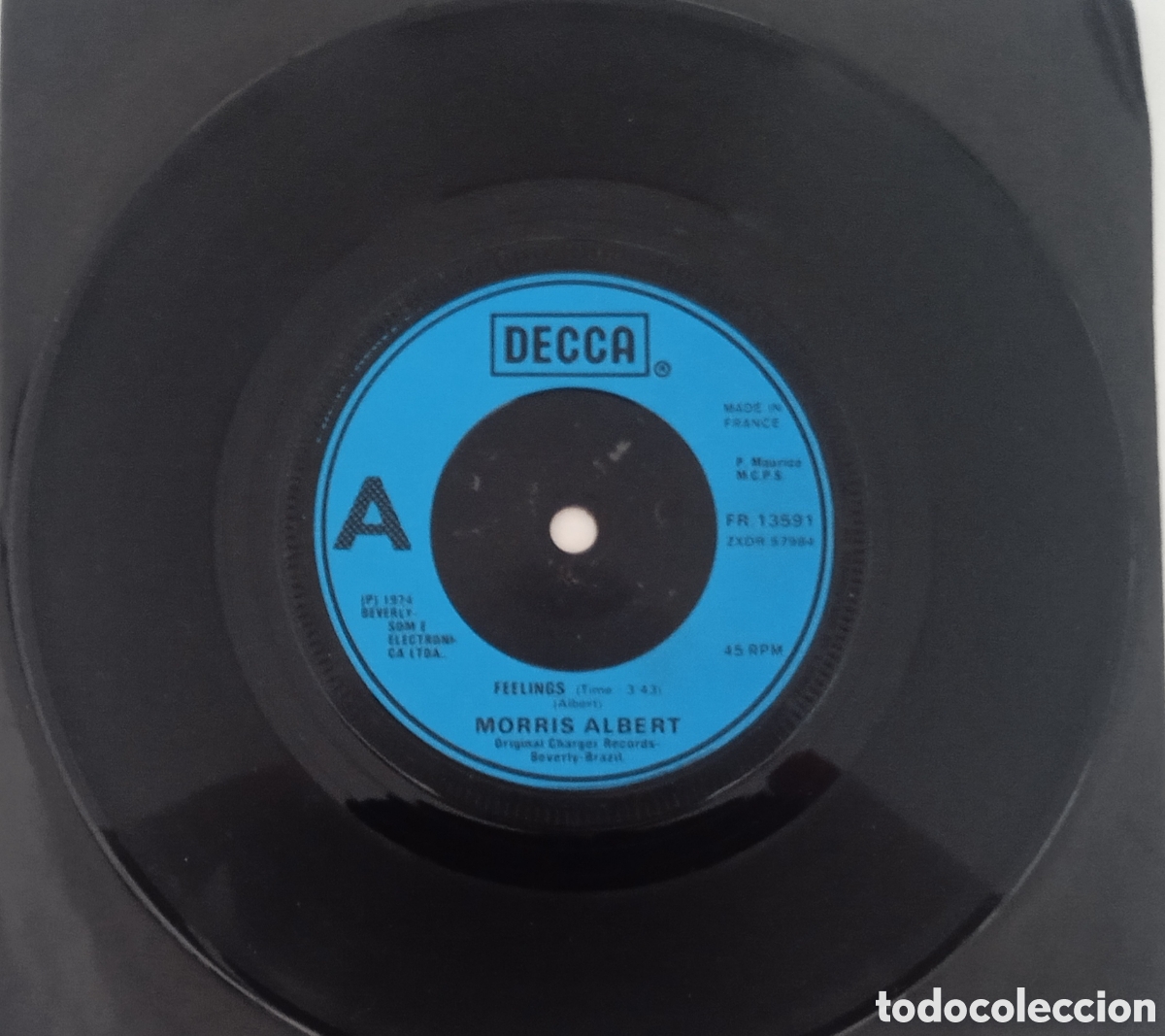 Discos de vinilo: MORRIS ALBERT - Feelings (1974) single - Foto 3