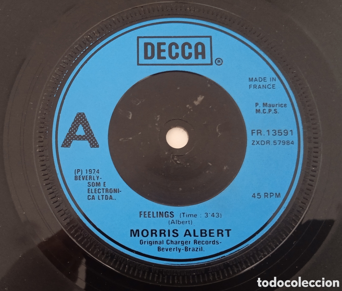 Discos de vinilo: MORRIS ALBERT - Feelings (1974) single - Foto 1