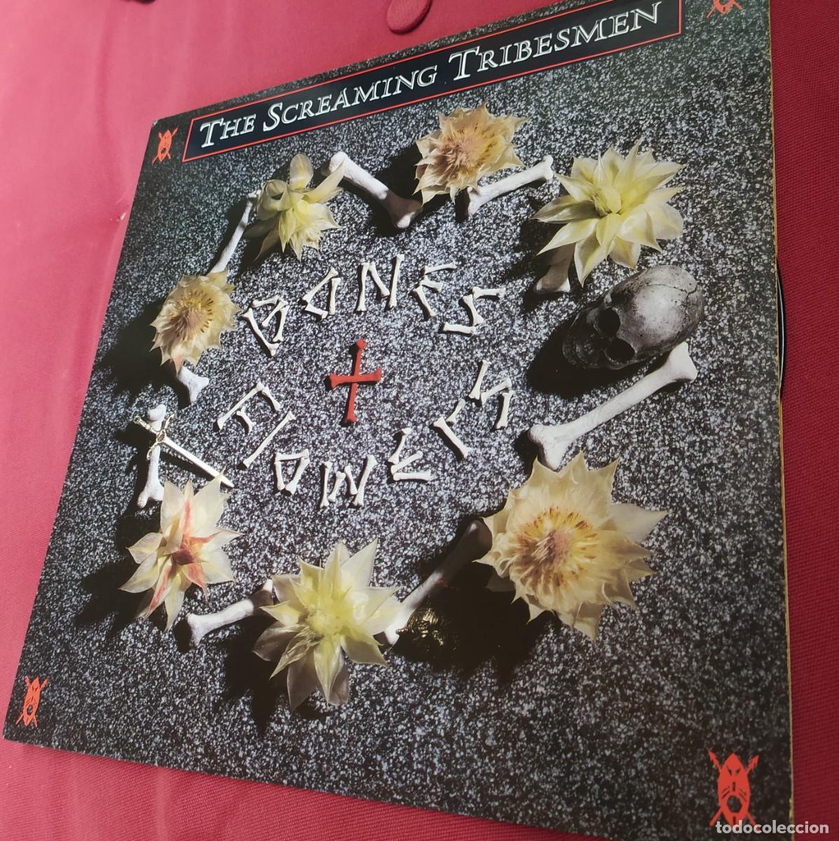 Discos de vinilo: LP The screaming Tribesmen: Bones + flowers 1987 - Foto 1
