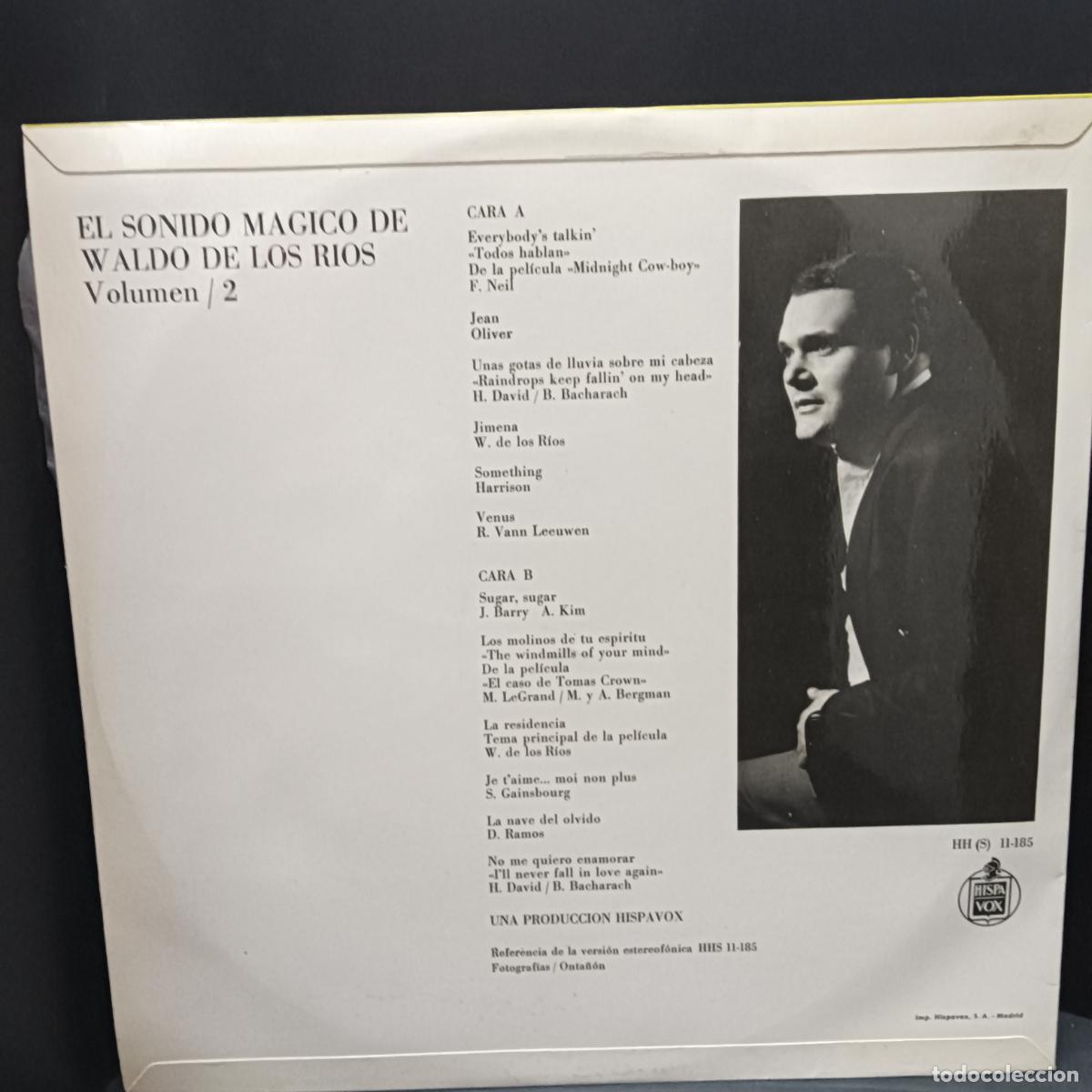 Discos de vinilo: LP El sonido m&aacute;gico de Waldo de los Rios. Exitos Pop - Foto 2