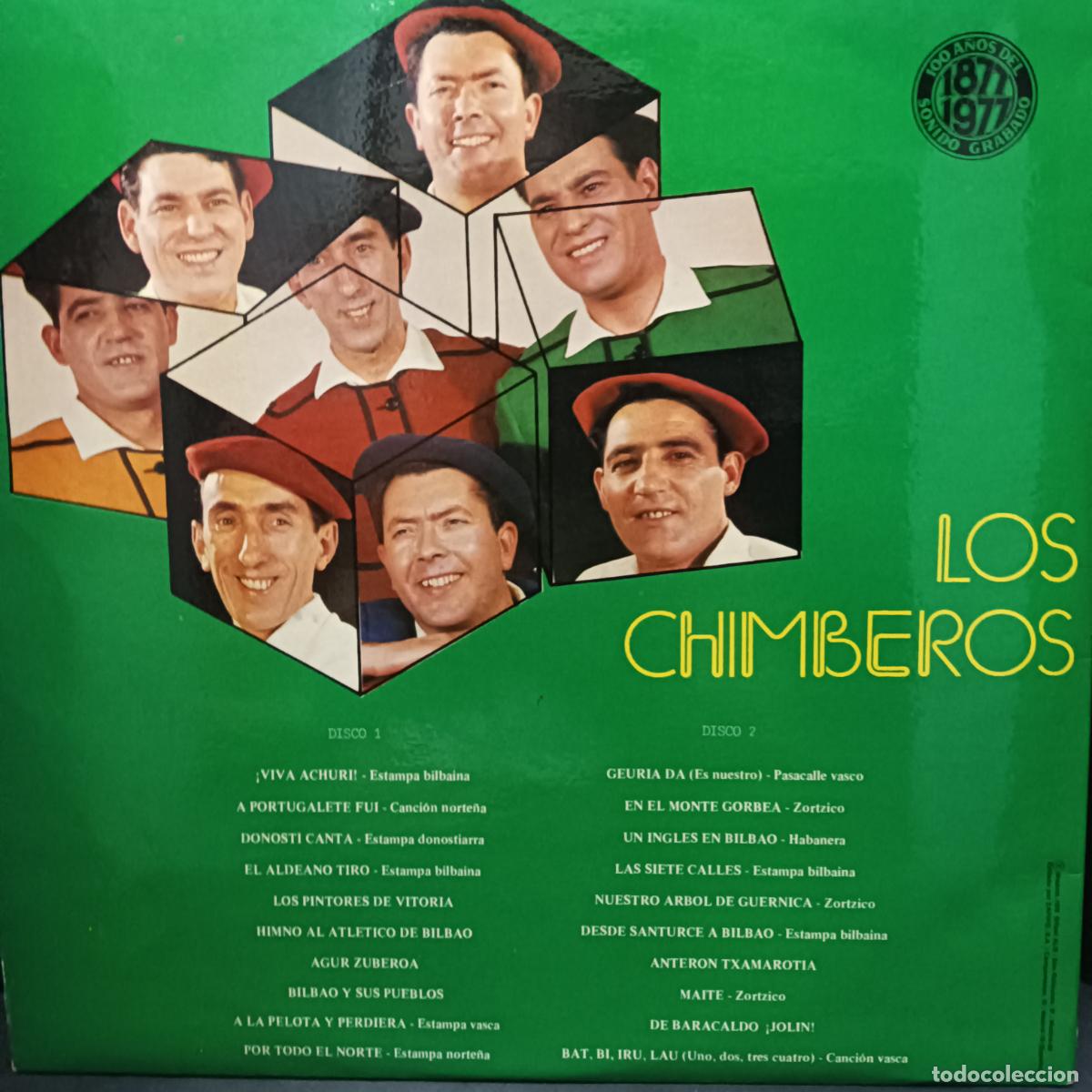 Discos de vinilo: Los Chimberos 2 DISCOS LP. Folk vasco. - Foto 2