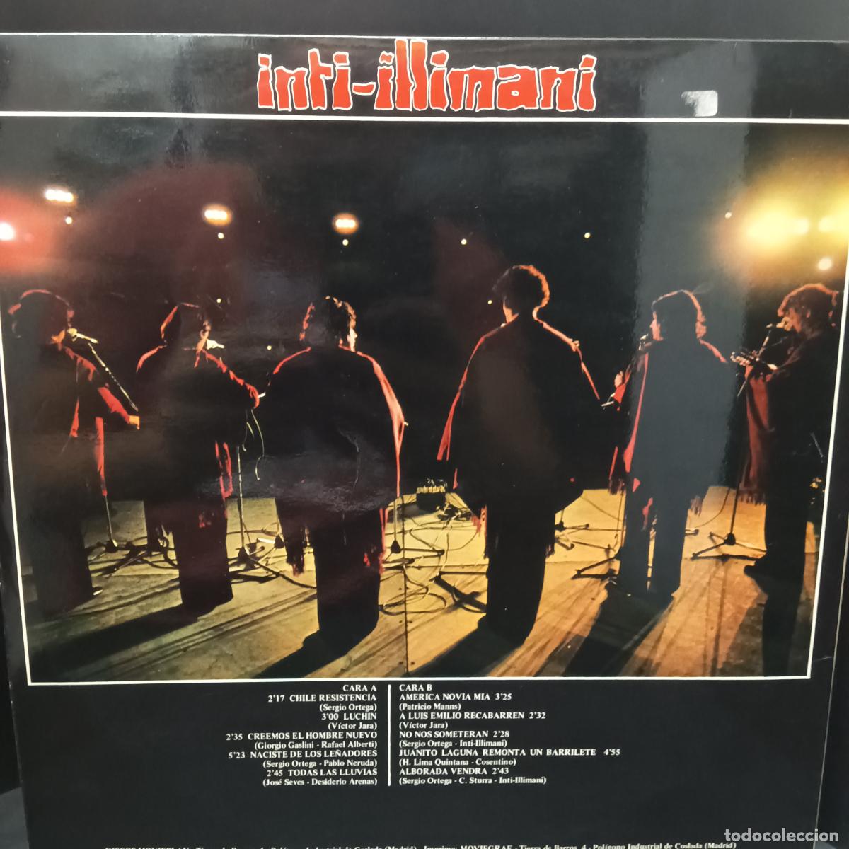 Discos de vinilo: INTI-ILLIMANI, RESISTENCIA. LP 1977 - Foto 2