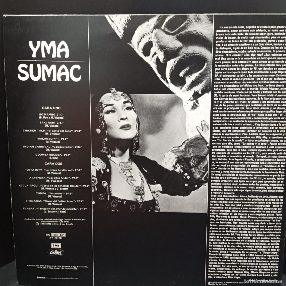 Discos de vinilo: YMA SUMAC, LP 1982 CON PLUMAS. - Foto 2