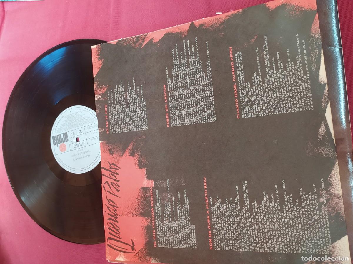 Discos de vinilo: LP Querido Pablo. Pablo Milanes y amigos - Foto 3