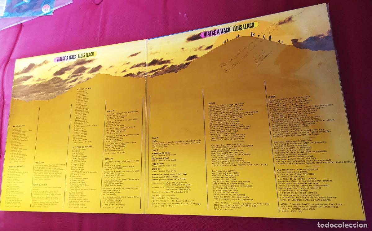 Discos de vinilo: LP Lluis Llach: Viatge a Itaca 1975 - Foto 3