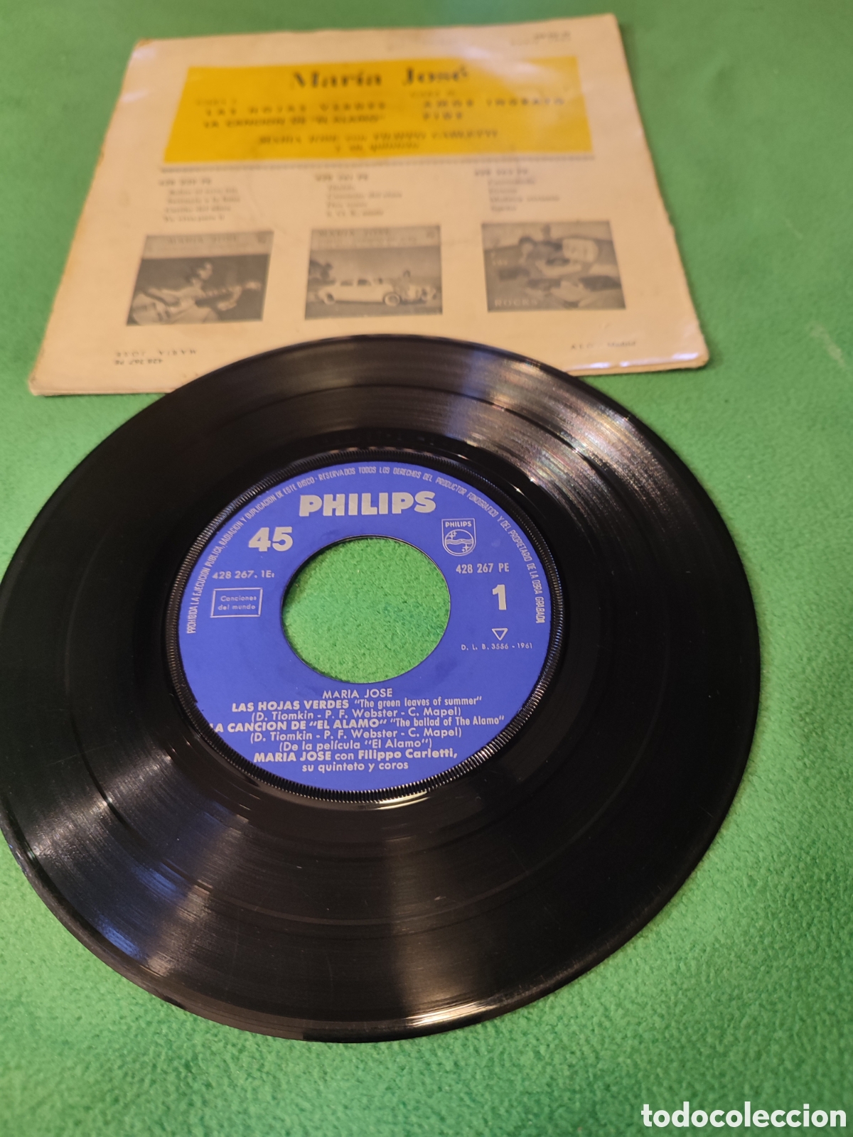 Discos de vinilo: Mar&iacute;a Jos&eacute; - Las hojas verdes + 3 - Foto 2