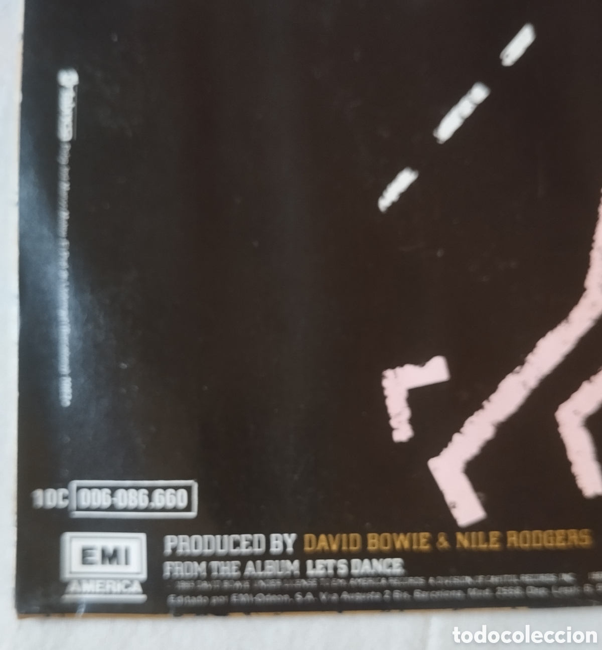 Discos de vinilo: David Bowie - Bailemos - Lets dance - single - Foto 3