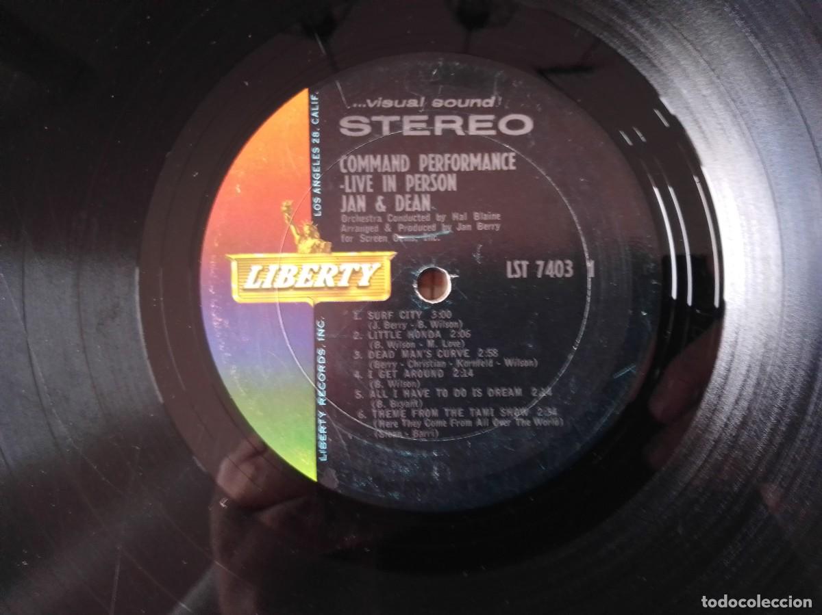 Discos de vinilo: Jan & Dean...Command Performance. (Liberty &lrm;1965) Usa. Surf. - Foto 4