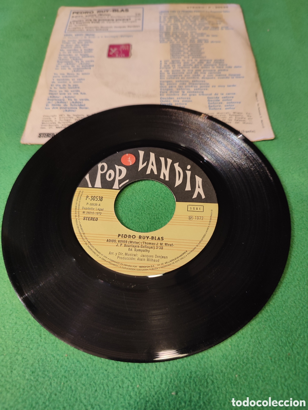 Discos de vinilo: Pedro - Ruy Blas - Adi&oacute;s ,adi&oacute;s 1972 - Foto 2
