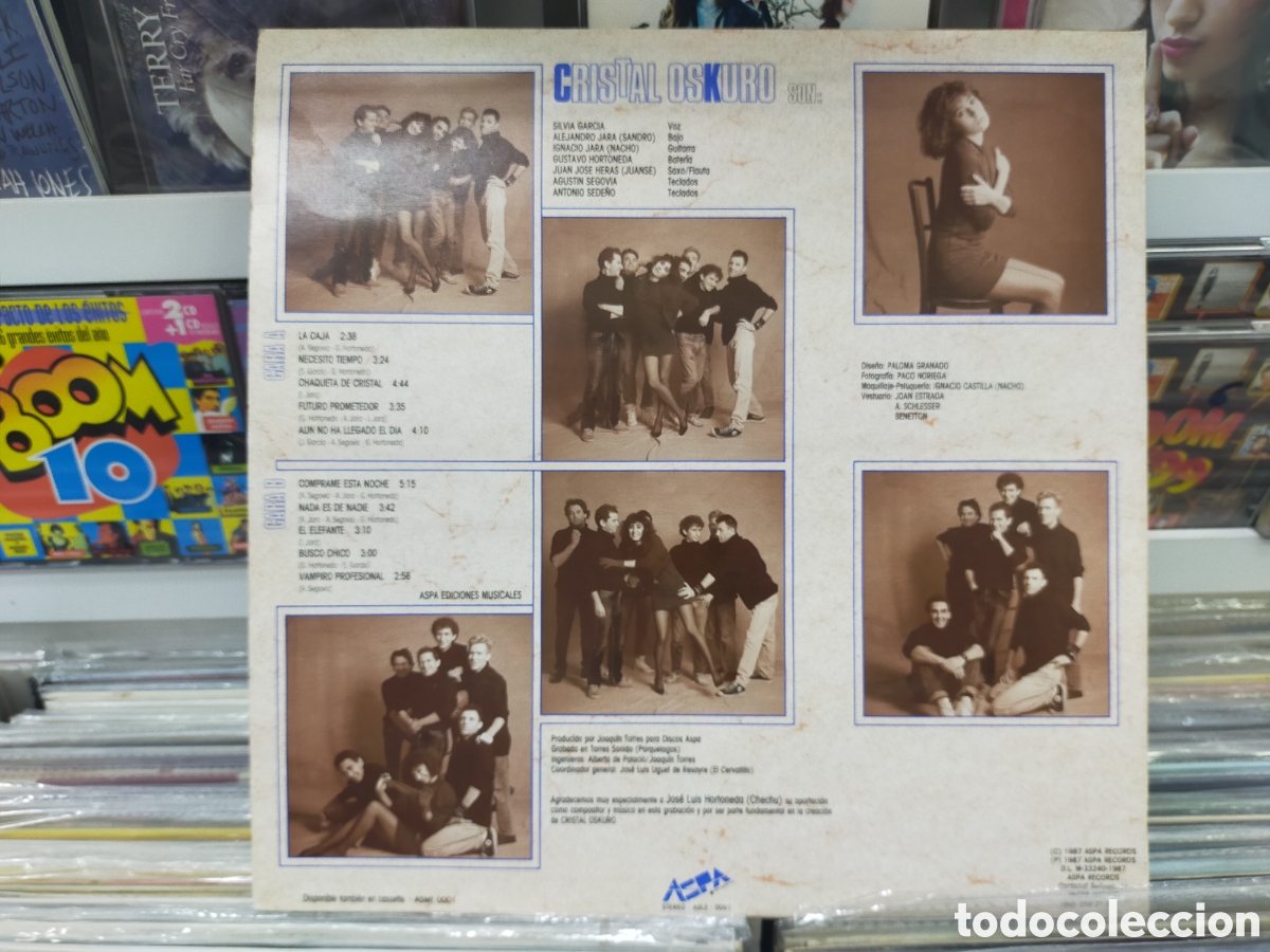Discos de vinilo: Cristal oskuro lp 1987 - Foto 2