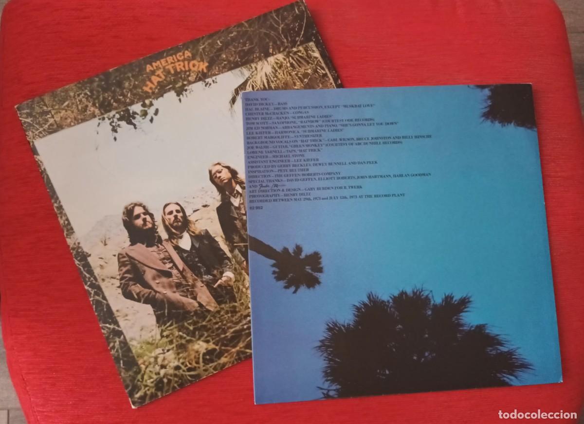 Discos de vinilo: AMERICA - HAT TRICK - LP - Foto 3