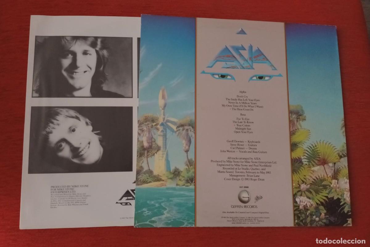 Discos de vinilo: ASIA - ALPHA - LP (CBS 1983 - SPAIN) - Foto 3