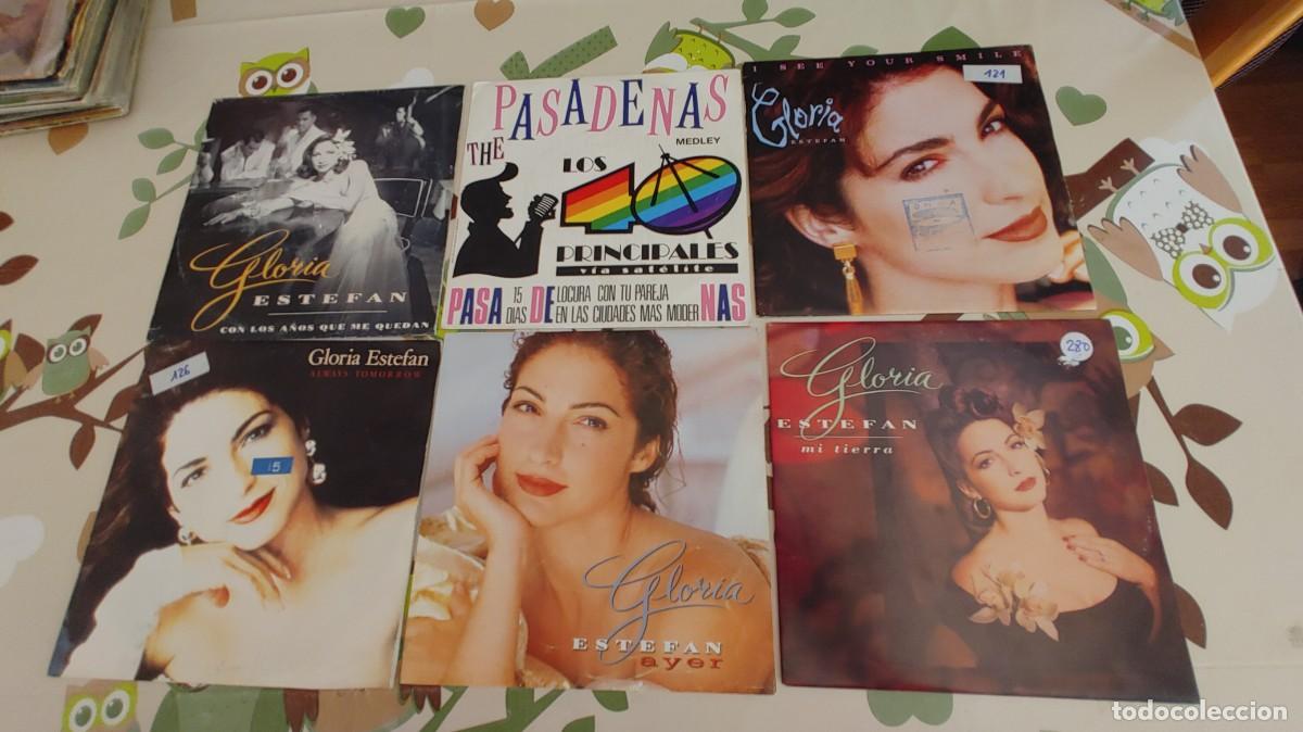 Discos de vinilo: GLORIA ESTEFAN-LOTE DE 6 SINGLES - Foto 1