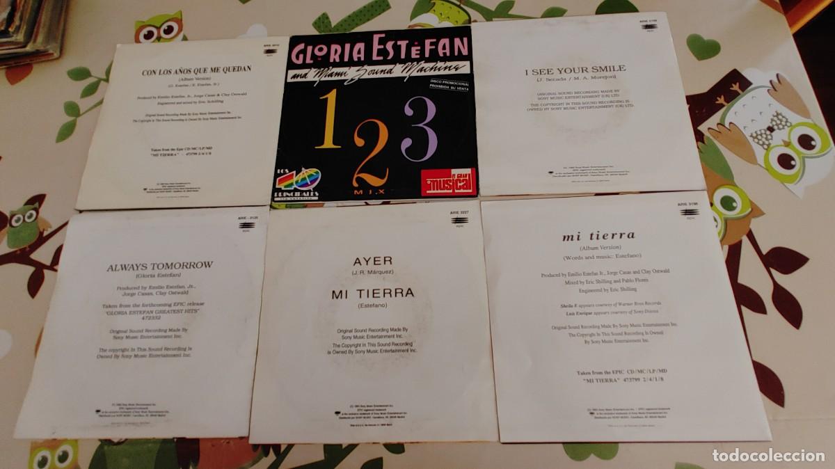 Discos de vinilo: GLORIA ESTEFAN-LOTE DE 6 SINGLES - Foto 2