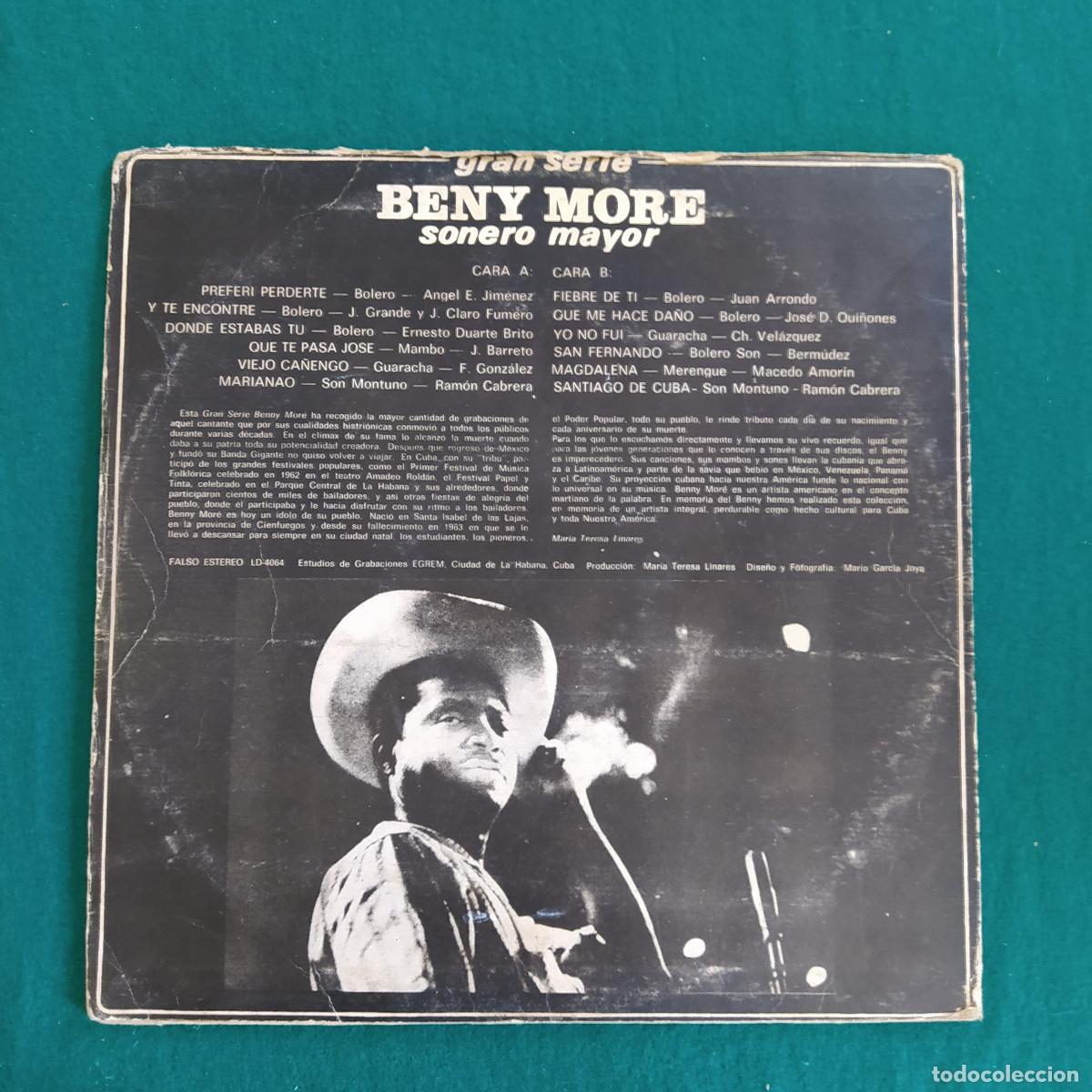 Discos de vinilo: Beny More &ndash; Sonero Mayor Vol. XI - Foto 2