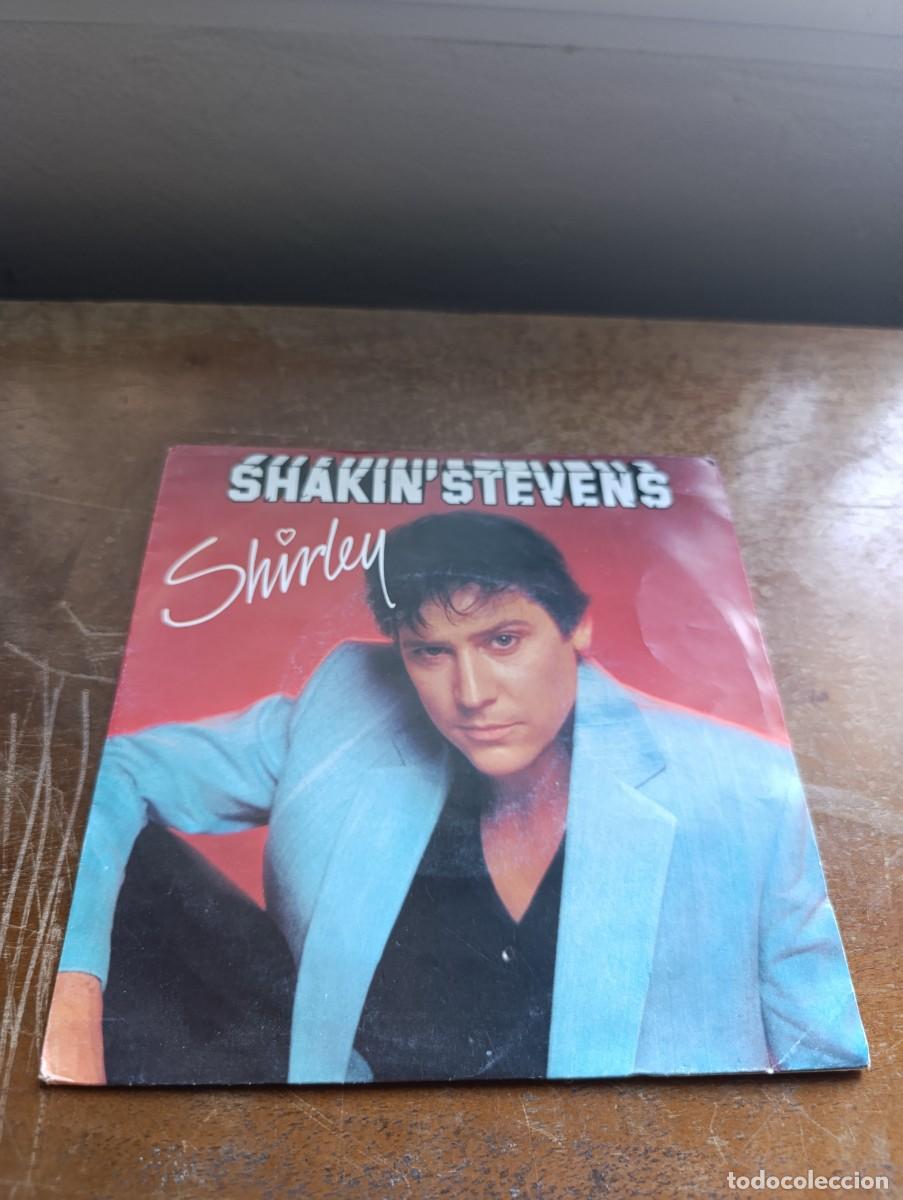 Discos de vinilo: Disco de vinilo single Shakin Stevens &ndash; Shirley - Foto 1