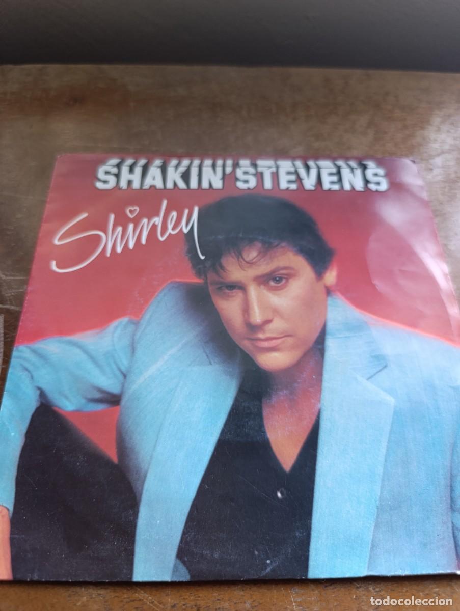 Discos de vinilo: Disco de vinilo single Shakin Stevens &ndash; Shirley - Foto 2