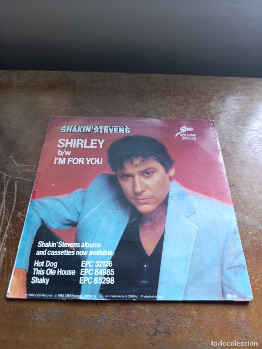 Discos de vinilo: Disco de vinilo single Shakin Stevens &ndash; Shirley - Foto 3