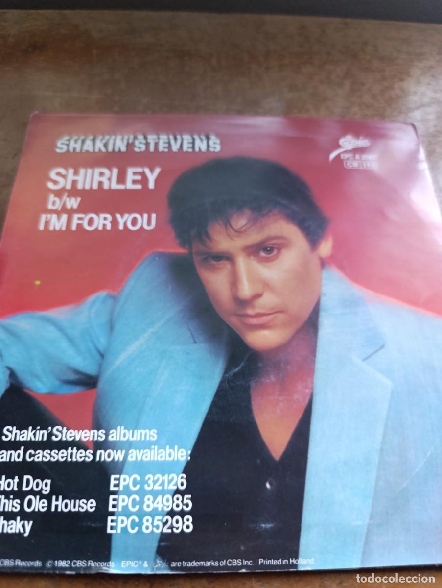 Discos de vinilo: Disco de vinilo single Shakin Stevens &ndash; Shirley - Foto 4