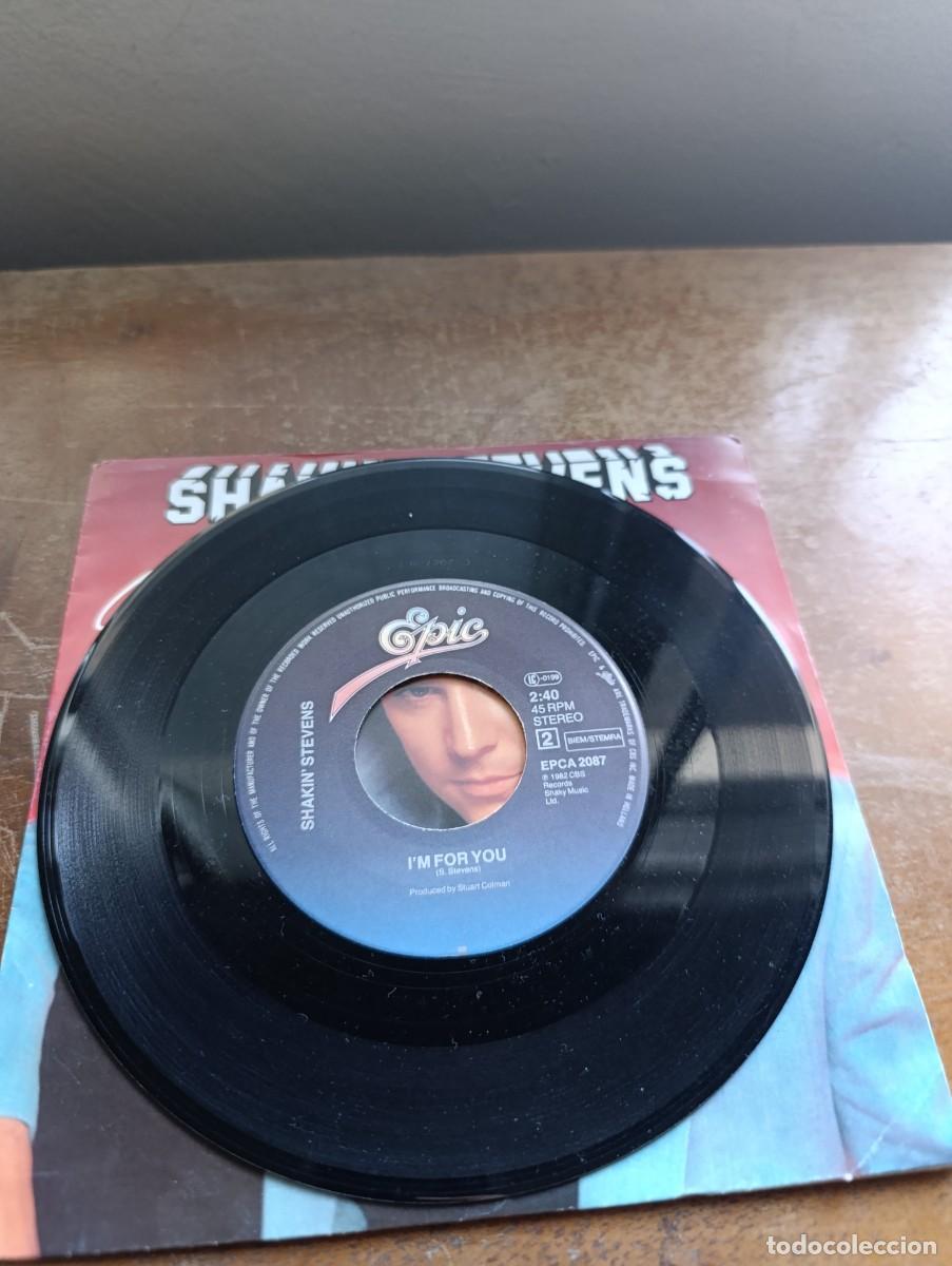 Discos de vinilo: Disco de vinilo single Shakin Stevens &ndash; Shirley - Foto 5
