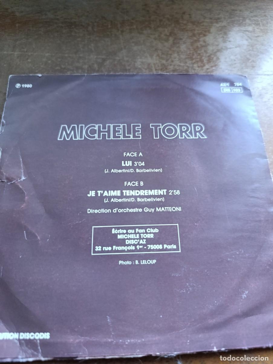 Discos de vinilo: Disco de vinilo single Michele Torr &ndash; Lui - Foto 4