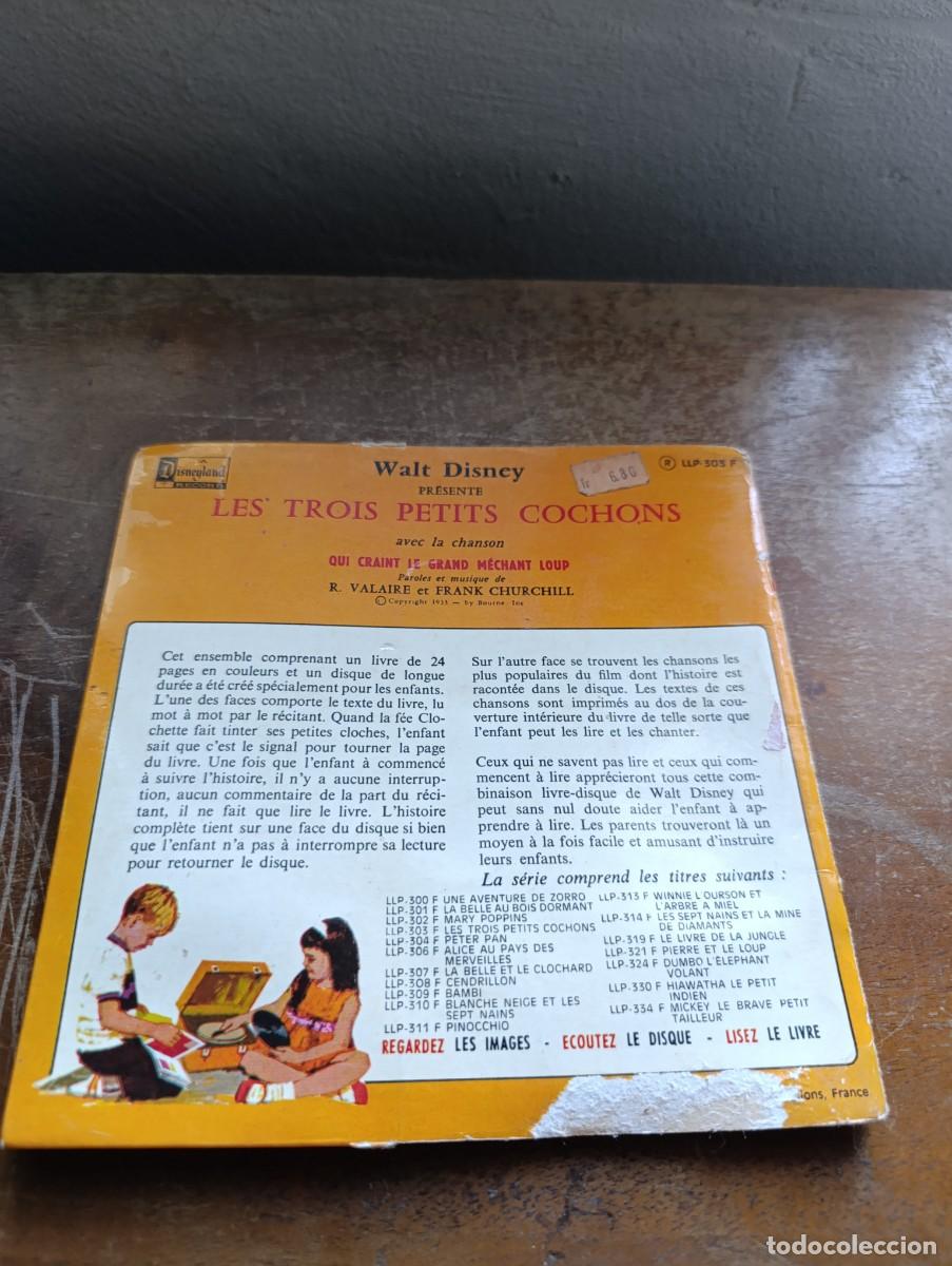 Discos de vinilo: Disco de vinilo single Jacques Duby &ndash; Les Trois Petits Cochons - Foto 3