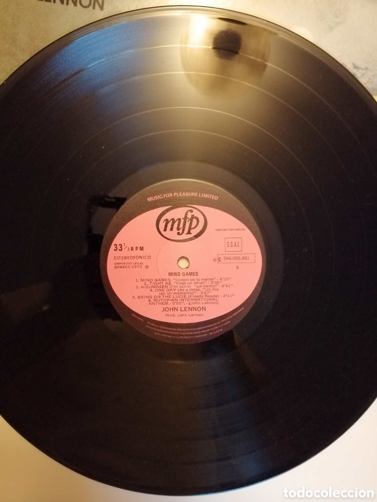 Discos de vinilo: John Lennon - Mind Games / ROCK POP - Foto 4
