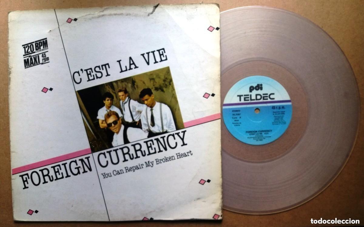Discos de vinilo: FOREIGN CURRENCY / CEST LA VIE / MAXI-SINGLE 12 PULGADAS - Foto 1