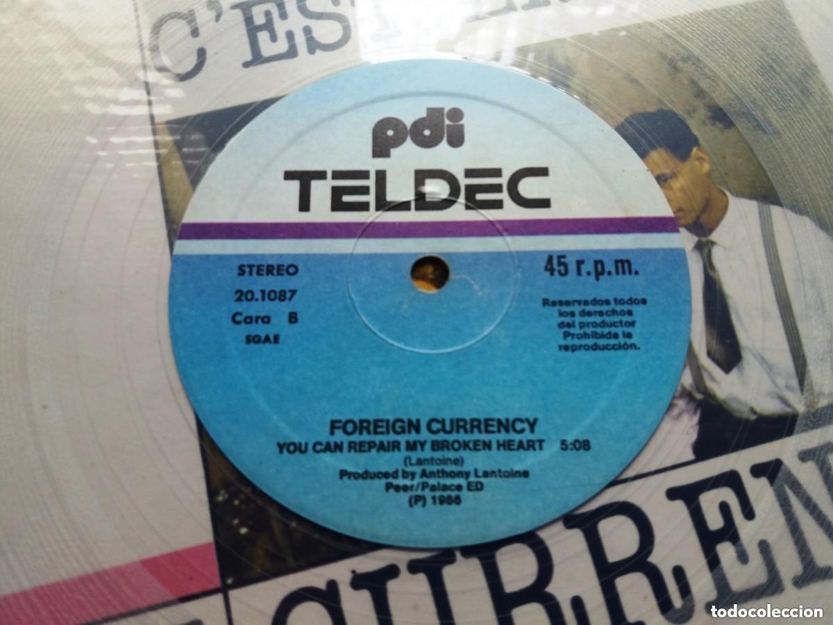 Discos de vinilo: FOREIGN CURRENCY / CEST LA VIE / MAXI-SINGLE 12 PULGADAS - Foto 4