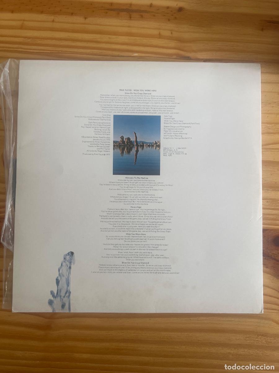 Discos de vinilo: Pink floyd vinilo wish you Were here Odeon 1975 - Foto 4