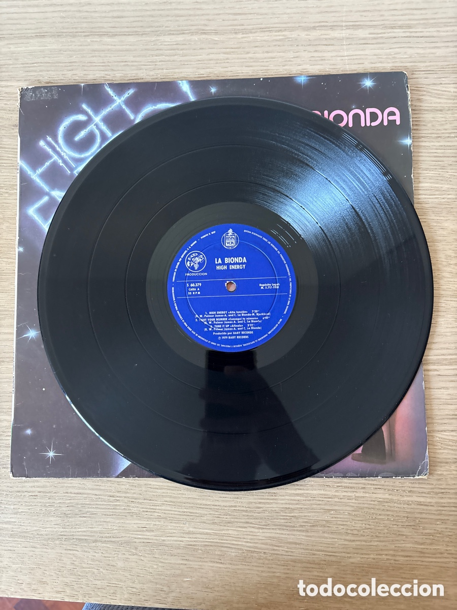 Discos de vinilo: Lp Vinilo, La Bionda, High Energy (A17) - Foto 2