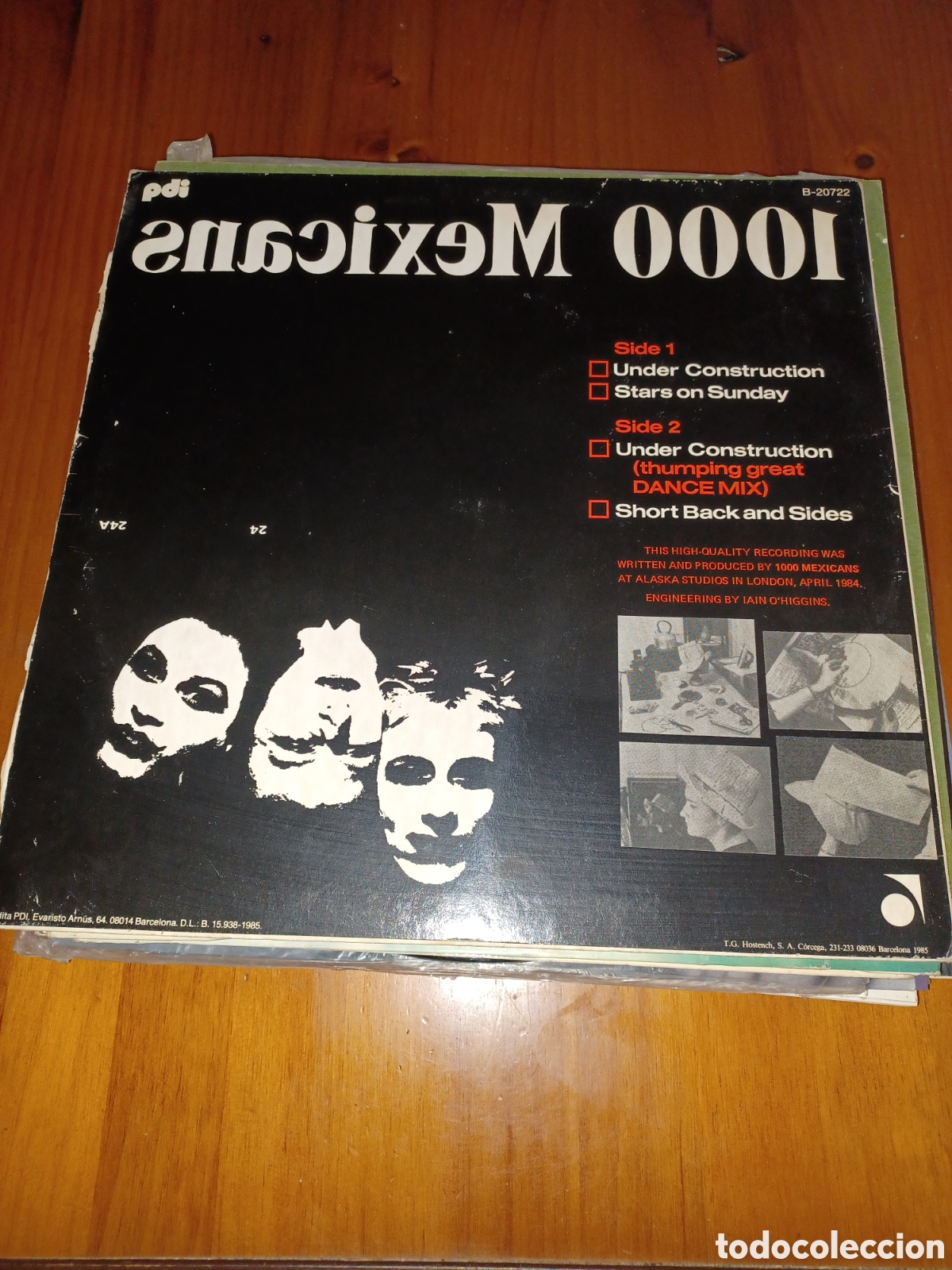 Discos de vinilo: Maxisingle 1000 mexicans under construction - Foto 3